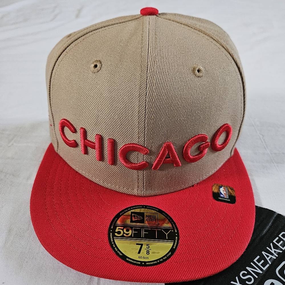 New Era Chicago Bulls NBA Michael Jordan 59Fifty Fitted Cap Hat Size 7 5/8
